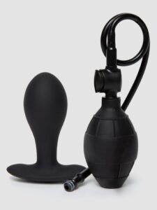 Cal Exotics Inflatable Weighted Butt Plug 3.25 Inch — Sex Toys • Black