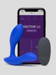 We-Vibe Vector+ App and Remote Controlled Rechargeable Prostate Massager — Sex Toys • Blue Australia We-Vibe Vector+ App and Remote Controlled Rechargeable Prostate Massager — Sex Toys • Blue