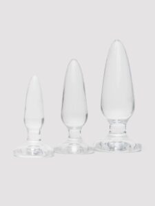 Lovehoney BASICS Lovehoney Enjoy Crystal Clear Anal Training Kit (3 Piece) — Sex Toys • Clear
