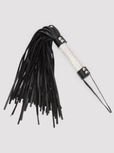 Bondage Boutique Silver Diamante Flogger — Erotic • Black Australia Bondage Boutique Silver Diamante Flogger — Erotic • Black