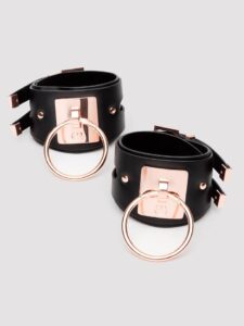 Lovehoney Premium Faux Leather Wrist Cuffs — Lingerie • Black Australia Lovehoney Premium Faux Leather Wrist Cuffs — Lingerie • Black
