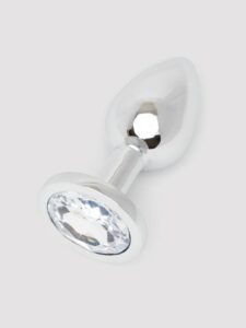 Lovehoney Clear Jewelled Metal Butt Plug — Sex Toys • Silver Australia Lovehoney Clear Jewelled Metal Butt Plug — Sex Toys • Silver