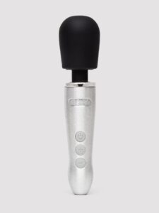 DOXY Go Extra Powerful Rechargeable Travel Mini Wand Massager — Erotic • Silver