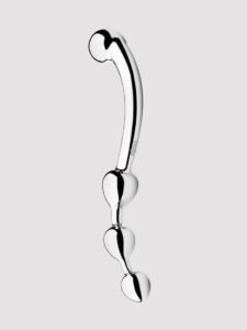 njoy Fun Wand Stainless Steel Dildo — Sex Toys • Silver