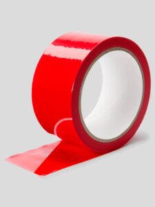 Lovehoney Black Bondage Tape — Erotic • Red