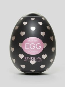 Tenga Egg Lovers Heart Textured Male Masturbator — Sex Toys • Clear