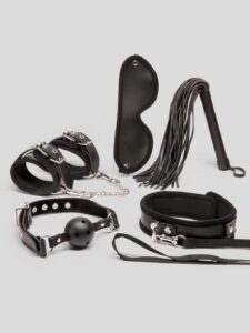 Bondage Boutique Submissive Special Bondage Kit (5 Piece) — Erotic • Black