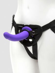 Lovehoney Advanced Unisex Strap-On Harness Kit with 7 Inch G-Spot Dildo — Sex Toys • Purple