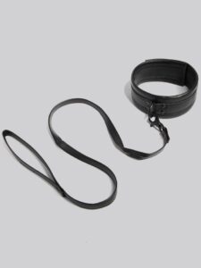 Bondage Boutique Faux Leather Collar and Lead — Erotic • Black Australia Bondage Boutique Faux Leather Collar and Lead — Erotic • Black