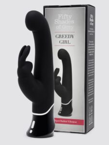 Fifty Shades of Grey Greedy Girl G-Spot Rabbit Vibrator — Sex Toys • Black