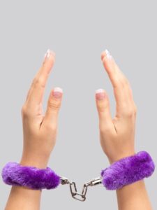 Lovehoney Purple Furry Handcuffs — Erotic • Purple
