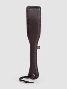 Lovehoney Satin and Leather Spanking Paddle — Erotic • Black