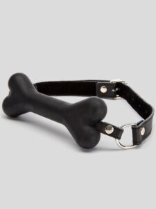 Bondage Boutique Silicone Dog Bone Gag — Lingerie • Black