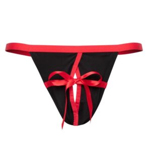 LHM Unwrap Me Men's Thong - One size — Erotic • Black Australia LHM Unwrap Me Men's Thong - One size — Erotic • Black