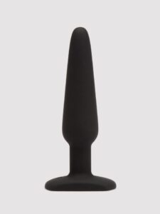 Lovehoney Classic Silicone Slimline Medium Butt Plug — Erotic • Black