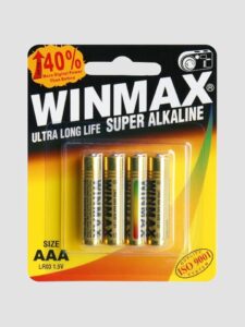 Unbranded WINMAX AAA Super Alkaline Batteries (4 Pack) — Erotic