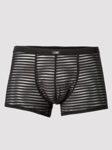 LHM Stripe Mesh Boxer Shorts Black - XXL — Lingerie • Black