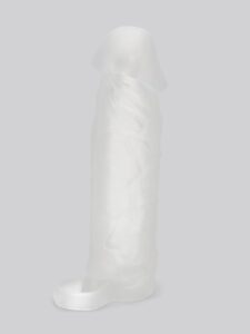 Lovehoney Mega Mighty 1 Extra Inch Silicone Penis Extender Clear — Sex Toys • Clear