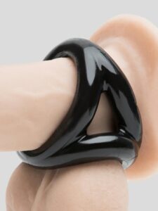 Oxballs TRI-SPORT Cock Ring and Ball Sling — Sex Toys • Black