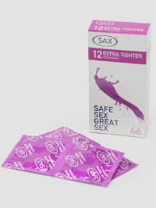 SAX Extra Tight 46mm Latex Condoms (12 Pack) — Erotic Australia SAX Extra Tight 46mm Latex Condoms (12 Pack) — Erotic