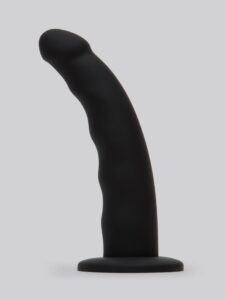 Lovehoney Sensual Waves Silicone Suction Cup Dildo 7 Inch — Sex Toys • Black