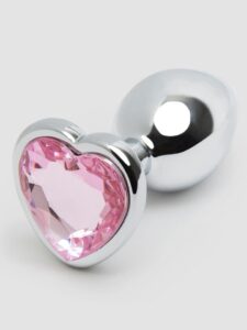 Lovehoney Jewelled Heart Metal Butt Plug 2.5 Inch — Sex Toys • Silver Australia Lovehoney Jewelled Heart Metal Butt Plug 2.5 Inch — Sex Toys • Silver