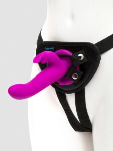 Happy Rabbit Rechargeable Vibrating Strap-On Harness Set — Sex Toys • Purple Australia Happy Rabbit Rechargeable Vibrating Strap-On Harness Set — Sex Toys • Purple