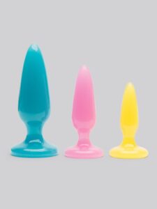 NSNovelties Firefly Glow-in-the-Dark Rainbow Butt Plug Trainer Kit (3 Piece) — Sex Toys • Blue Australia NSNovelties Firefly Glow-in-the-Dark Rainbow Butt Plug Trainer Kit (3 Piece) — Sex Toys • Blue