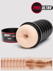 Thrust Pro Ultra Coco Ribbed and Dotted Ass Cup — Sex Toys • Flesh Pink