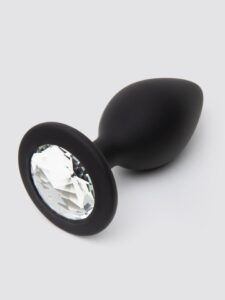 Lovehoney Jewelled Silicone Medium Butt Plug 3.5 Inch — Sex Toys • Black Australia Lovehoney Jewelled Silicone Medium Butt Plug 3.5 Inch — Sex Toys • Black