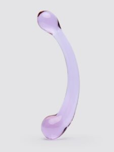 Lovehoney Sensual Glass Double-Ended G-Spot Dildo — Sex Toys • Purple