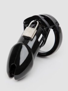 DOMINIX Deluxe Rigid Plastic Chastity Device 3 Inch — Erotic • Black Australia DOMINIX Deluxe Rigid Plastic Chastity Device 3 Inch — Erotic • Black