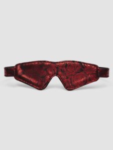 Fifty Shades of Grey Sweet Anticipation Reversible Faux Leather Blindfold — Erotic • Black