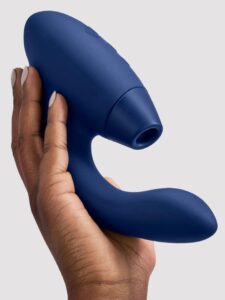Womanizer Duo 2 Rechargeable Silicone G-Spot and Clitoral Stimulator — Sex Toys • Blue