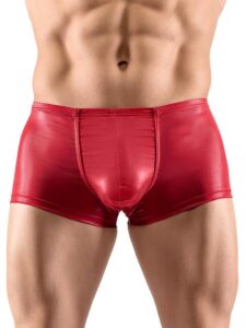 Svenjoyment Red Wet Look Push Up Boxers - Large — Lingerie • Red