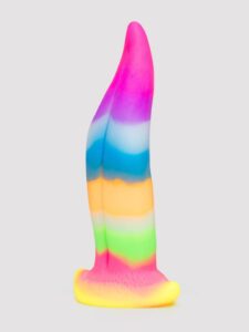Creature Cocks Kiss Tongue Glow-In-The-Dark Silicone Dildo — Sex Toys • Rainbow