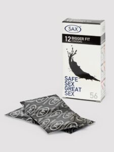 SAX Bigger Fit 56mm Latex Condoms (12 Pack) — Erotic Australia SAX Bigger Fit 56mm Latex Condoms (12 Pack) — Erotic