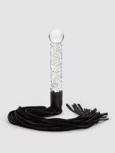 Icicles Glass Sex Toys Icicles No 38 Glass Dildo with Leather Flogger — Erotic • Clear Australia Icicles Glass Sex Toys Icicles No 38 Glass Dildo with Leather Flogger — Erotic • Clear