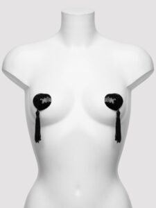 Lovehoney Oh! Sequin Nipple Tassels - One size — Lingerie • Black