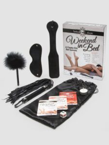 Little Genie Weekend in Bed Bondage Kit and Game (8 Piece) — Erotic • Black