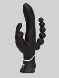 Happy Rabbit Triple Curve Rechargeable Rabbit Vibrator — Sex Toys • Black Australia Happy Rabbit Triple Curve Rechargeable Rabbit Vibrator — Sex Toys • Black