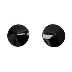 Lovehoney Oh! Round Wet Look Nipple Pasties - One size — Lingerie • Black