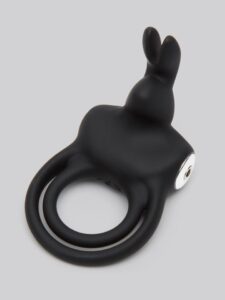 Happy Rabbit Stimulating Rechargeable Rabbit Cock Ring — Sex Toys • Black