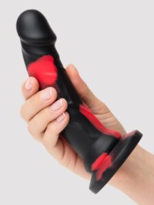 Lifelike Lover Luxe Realistic Multicoloured Silicone Dildo 7 Inch — Sex Toys • Black