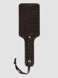 Bondage Boutique Faux Crocodile Leather Paddle — Erotic • Black Australia Bondage Boutique Faux Crocodile Leather Paddle — Erotic • Black