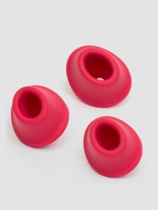 Womanizer Vibrator Replacement Heads Small (3 Pack) — Erotic • Red