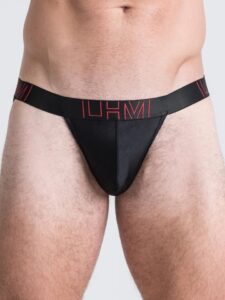 LHM Black Shiny Microfibre Jockstrap - XXL — Lingerie • Black