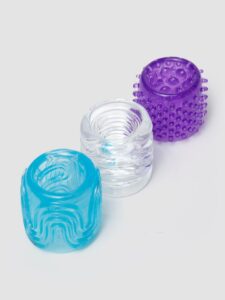 Lovehoney Head Master Triple Header Flexible Stroker Set (3 Piece) — Sex Toys • Clear