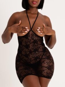 Lovehoney Lingerie Lovehoney Treasure Chest Black Lace Mini Dress - One size — Lingerie • Black Australia Lovehoney Lingerie Lovehoney Treasure Chest Black Lace Mini Dress - One size — Lingerie • Black