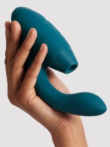 Womanizer Duo 2 Rechargeable Silicone G-Spot and Clitoral Stimulator — Sex Toys • Green